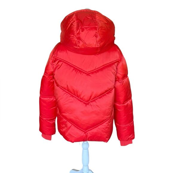 UGG Ronney Cropped Puffer Jacket Coat Womens Size Large Red - Picture 2 of 16